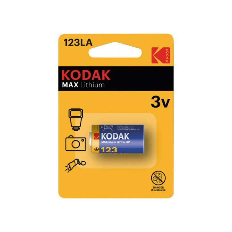 Kodak Max Lithium Ultra Pila Photo al Litio CR123 (3V) B1