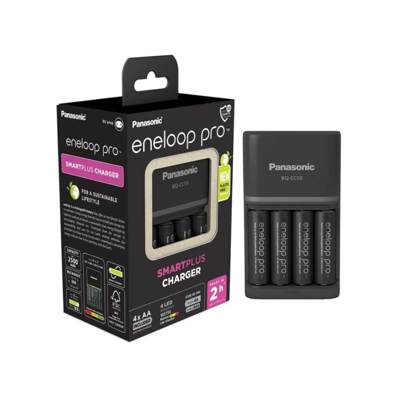 Panasonic Eneloop Pro SmartPlus Charger (4x AA included)