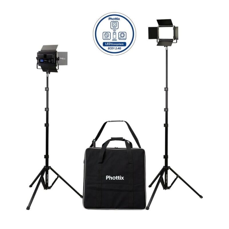 Phottix Kali50 LED Light Twin Kit Set