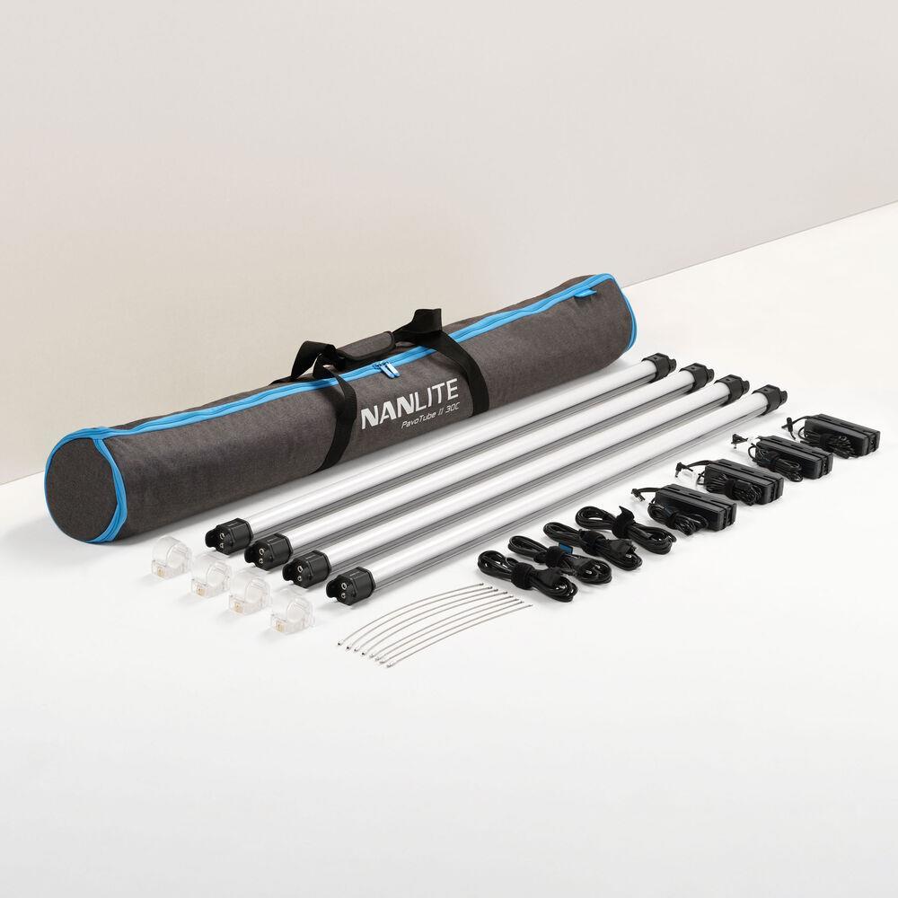 Nanlite Pavotube II 30C LED RGBWW 60W 120cm - Kit 4 pezzi