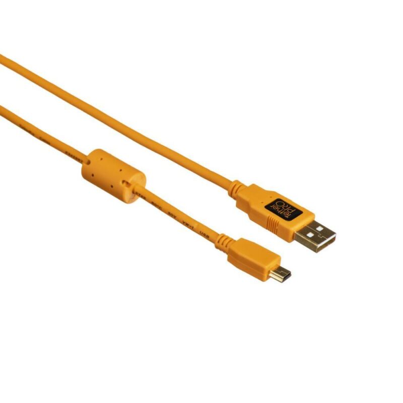 Tether Tools CU5407 – Cavo USB 2.0 Maschio/Mini-B 5 pin 180cm Arancio